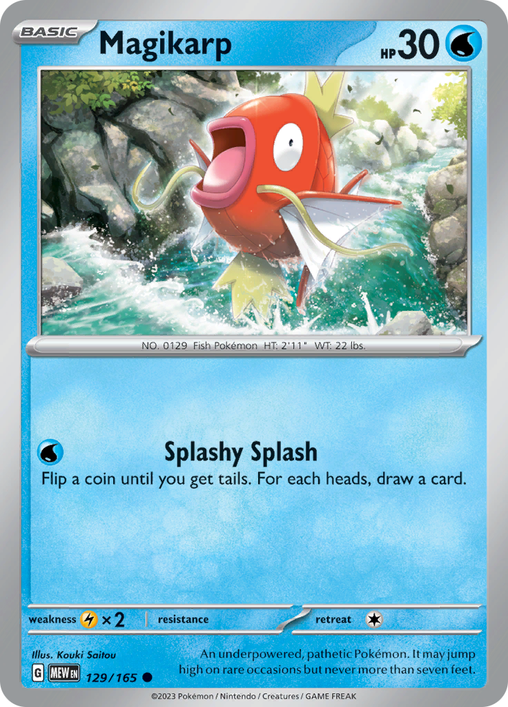 Magikarp (129/165) [Scarlet & Violet 151] | Shuffle n Cut Hobbies & Games