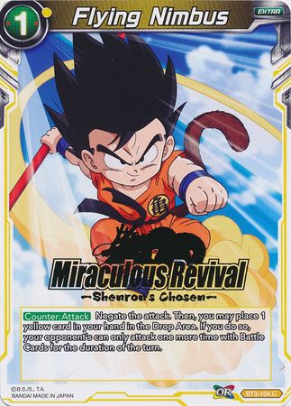 Flying Nimbus (Shenron's Chosen Stamped) (BT3-104) [Tournament Promotion Cards] | Shuffle n Cut Hobbies & Games