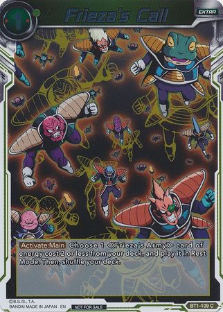 Frieza's Call (Event Pack 3 - 2019) (BT1-109_PR) [Promotion Cards] | Shuffle n Cut Hobbies & Games