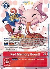 Red Memory Boost! [P-035] (Box Promotion Pack - Next Adventure) [Promotional Cards] | Shuffle n Cut Hobbies & Games