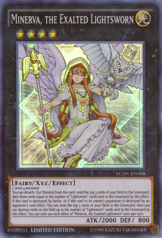 Minerva, the Exalted Lightsworn [YCSW-EN008] Super Rare | Shuffle n Cut Hobbies & Games