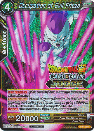 Occupation of Evil Frieza (P-018) [Judge Promotion Cards] | Shuffle n Cut Hobbies & Games