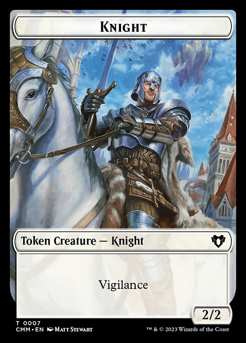 City's Blessing // Knight Double-Sided Token [Commander Masters Tokens] | Shuffle n Cut Hobbies & Games