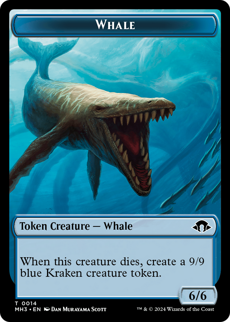 Whale // Energy Reserve Double-Sided Token [Modern Horizons 3 Tokens] | Shuffle n Cut Hobbies & Games