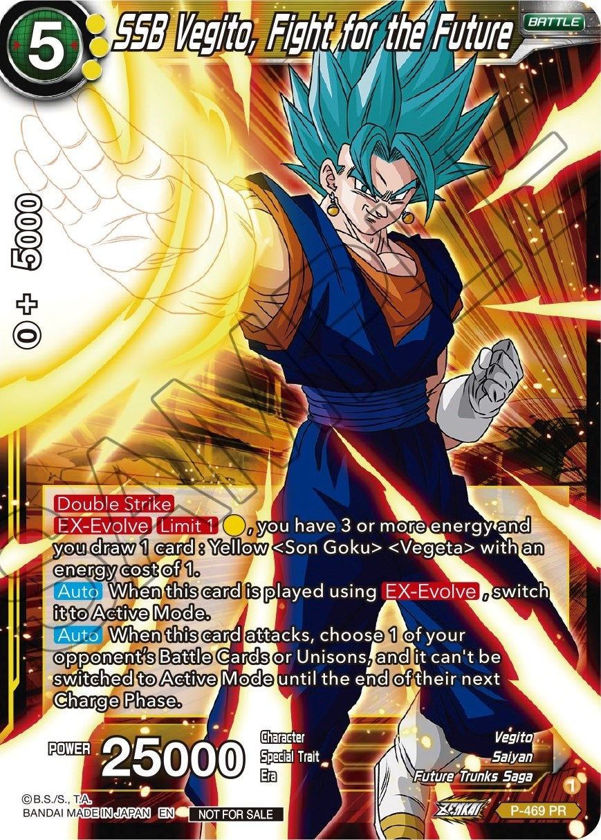 SSB Vegito, Fight for the Future (Z03 Dash Pack) (P-469) [Promotion Cards] | Shuffle n Cut Hobbies & Games