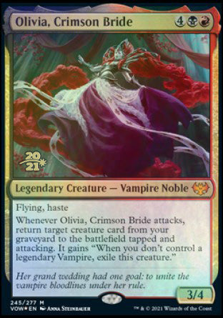 Olivia, Crimson Bride [Innistrad: Crimson Vow Prerelease Promos] | Shuffle n Cut Hobbies & Games