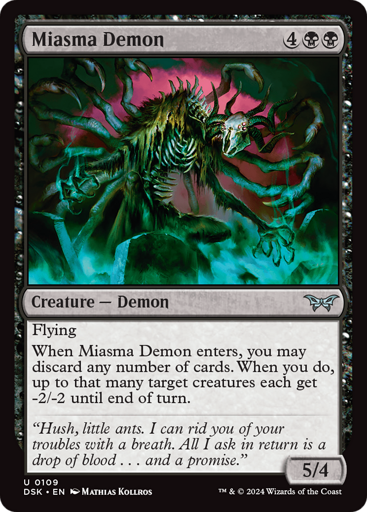 Miasma Demon [Duskmourn: House of Horror] | Shuffle n Cut Hobbies & Games