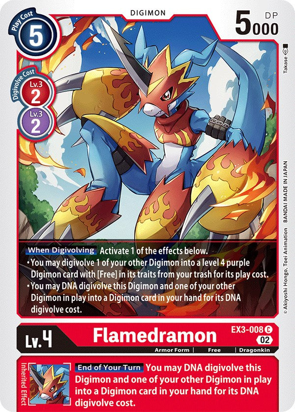 Flamedramon [EX3-008] [Draconic Roar] | Shuffle n Cut Hobbies & Games