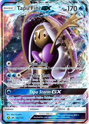 Tapu Fini GX (39a/147) [Alternate Art Promos] | Shuffle n Cut Hobbies & Games