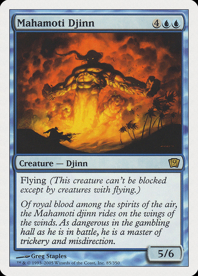 Mahamoti Djinn (9th Edition) [Oversize Cards] | Shuffle n Cut Hobbies & Games