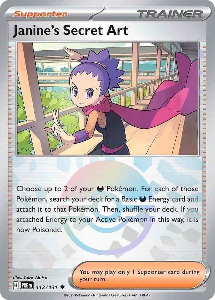 Janine's Secret Art (112/131) (Poke Ball Pattern) [Scarlet & Violet: Prismatic Evolutions] | Shuffle n Cut Hobbies & Games