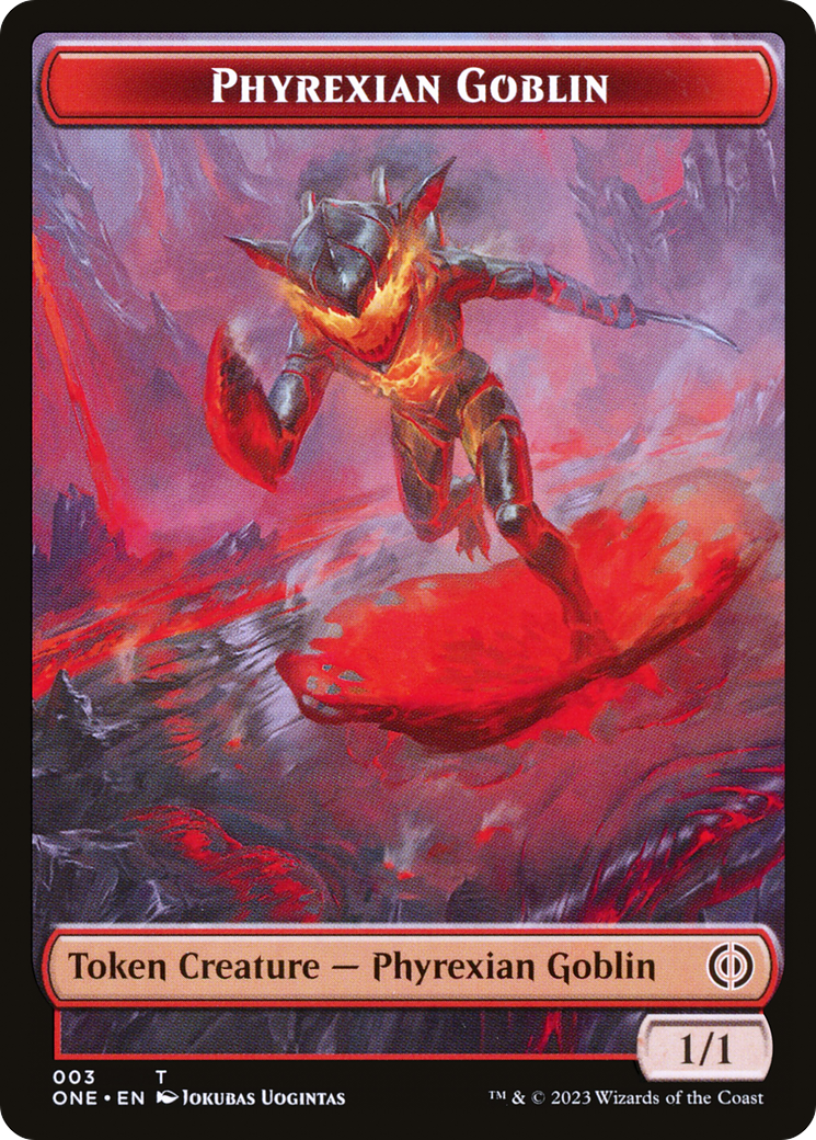 Phyrexian Goblin Token [Phyrexia: All Will Be One Tokens] | Shuffle n Cut Hobbies & Games