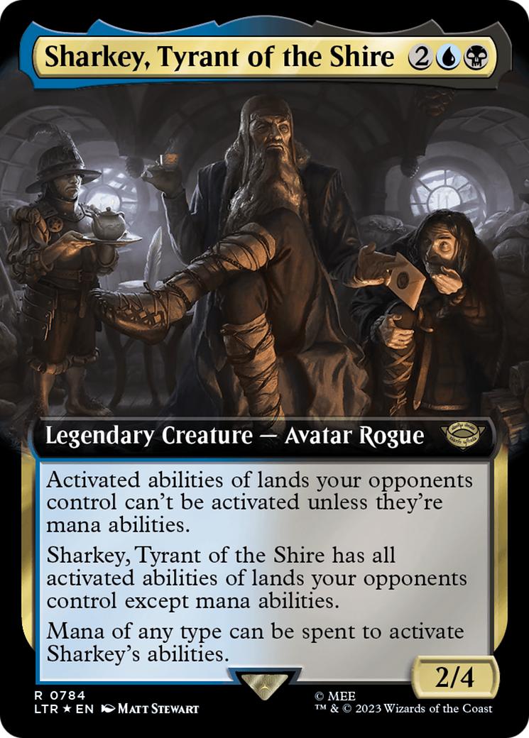 Sharkey, Tyrant of the Shire (Extended Art) (Surge Foil) [The Lord of the Rings: Tales of Middle-Earth] | Shuffle n Cut Hobbies & Games