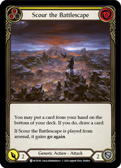 Scour the Battlescape (Yellow) [U-WTR195] (Welcome to Rathe Unlimited)  Unlimited Rainbow Foil | Shuffle n Cut Hobbies & Games