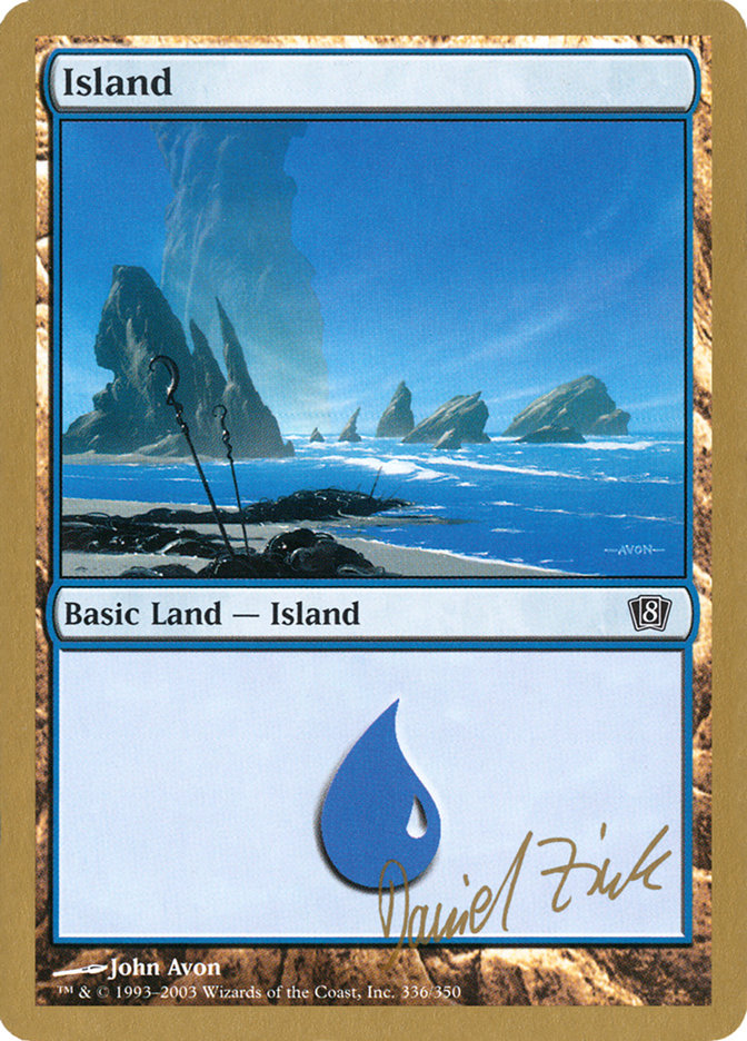 Island (dz336) (Daniel Zink) [World Championship Decks 2003] | Shuffle n Cut Hobbies & Games