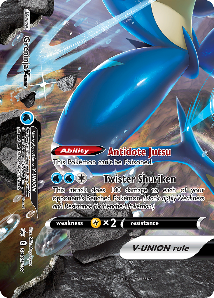 Greninja V-Union (SWSH157) [Sword & Shield: Black Star Promos] | Shuffle n Cut Hobbies & Games