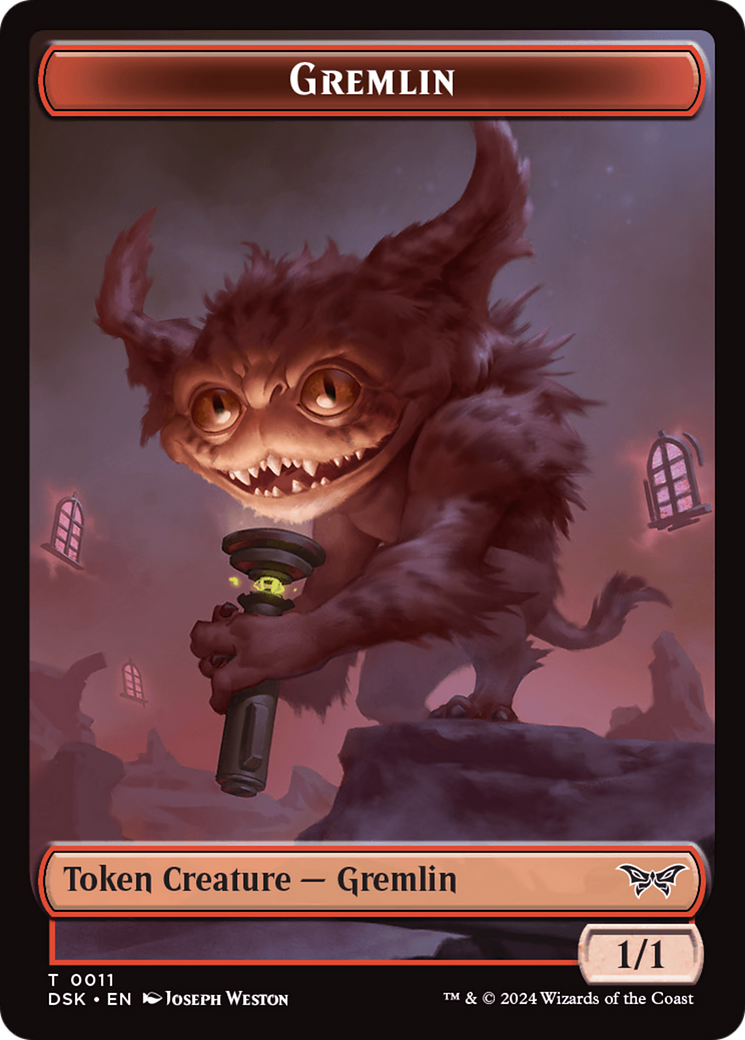 Gremlin Token [Duskmourn: House of Horror Tokens] | Shuffle n Cut Hobbies & Games