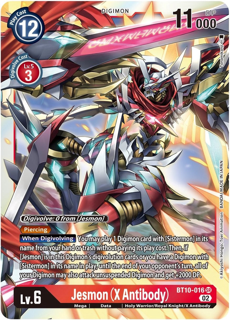 Jesmon (X Antibody) [BT10-016] [Xros Encounter] | Shuffle n Cut Hobbies & Games