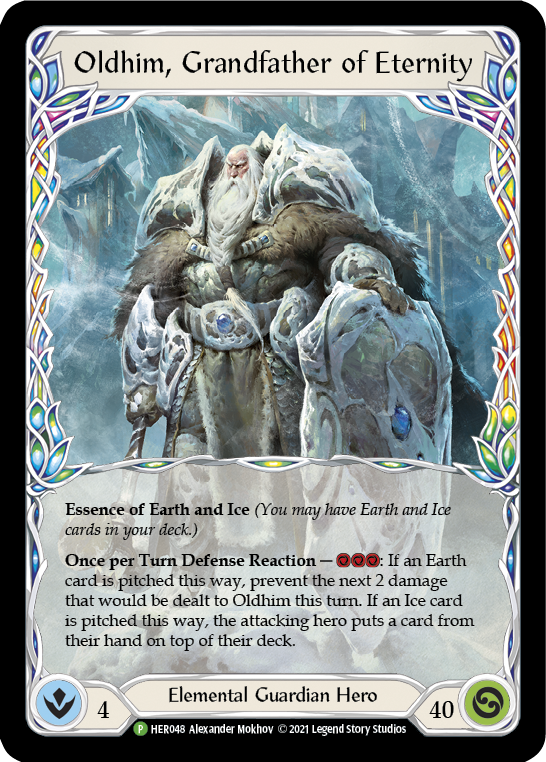 Oldhim, Grandfather of Eternity [HER048] (Promo)  Rainbow Foil | Shuffle n Cut Hobbies & Games