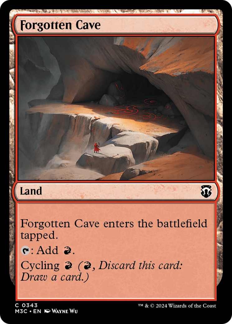 Forgotten Cave (Ripple Foil) [Modern Horizons 3 Commander] | Shuffle n Cut Hobbies & Games