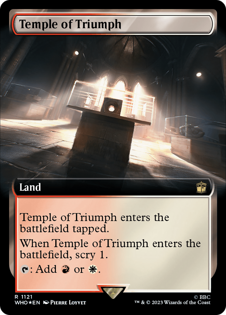 Temple of Triumph (Extended Art) (Surge Foil) [Doctor Who] | Shuffle n Cut Hobbies & Games