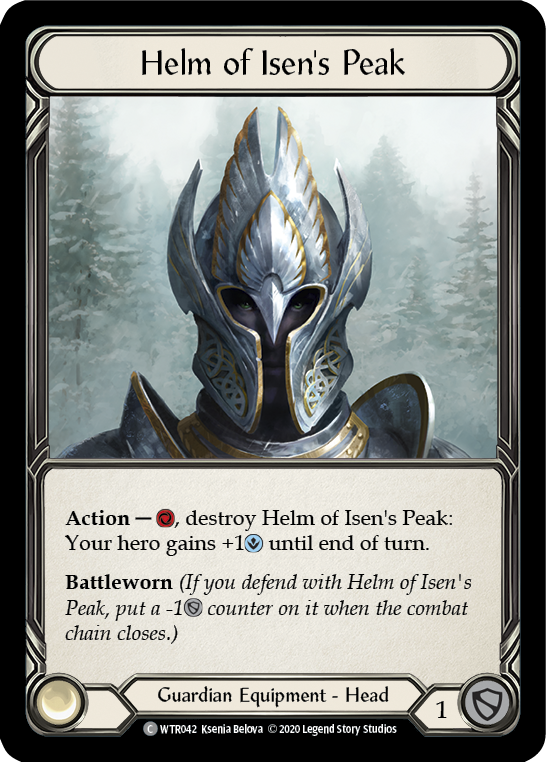 Helm of Isen's Peak [U-WTR042] (Welcome to Rathe Unlimited)  Unlimited Normal | Shuffle n Cut Hobbies & Games