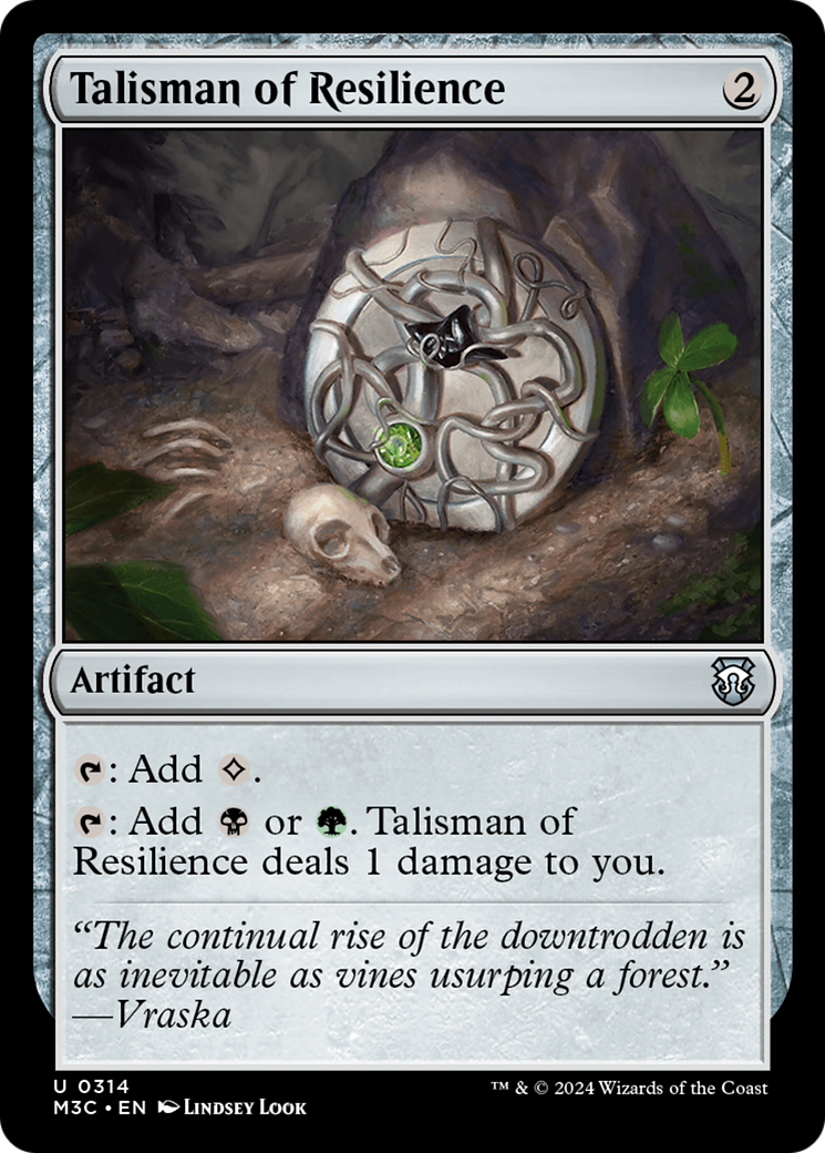 Talisman of Resilience (Ripple Foil) [Modern Horizons 3 Commander] | Shuffle n Cut Hobbies & Games