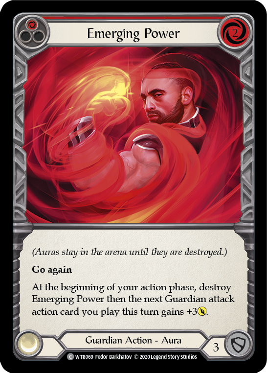 Emerging Power (Red) [U-WTR069] (Welcome to Rathe Unlimited)  Unlimited Rainbow Foil | Shuffle n Cut Hobbies & Games