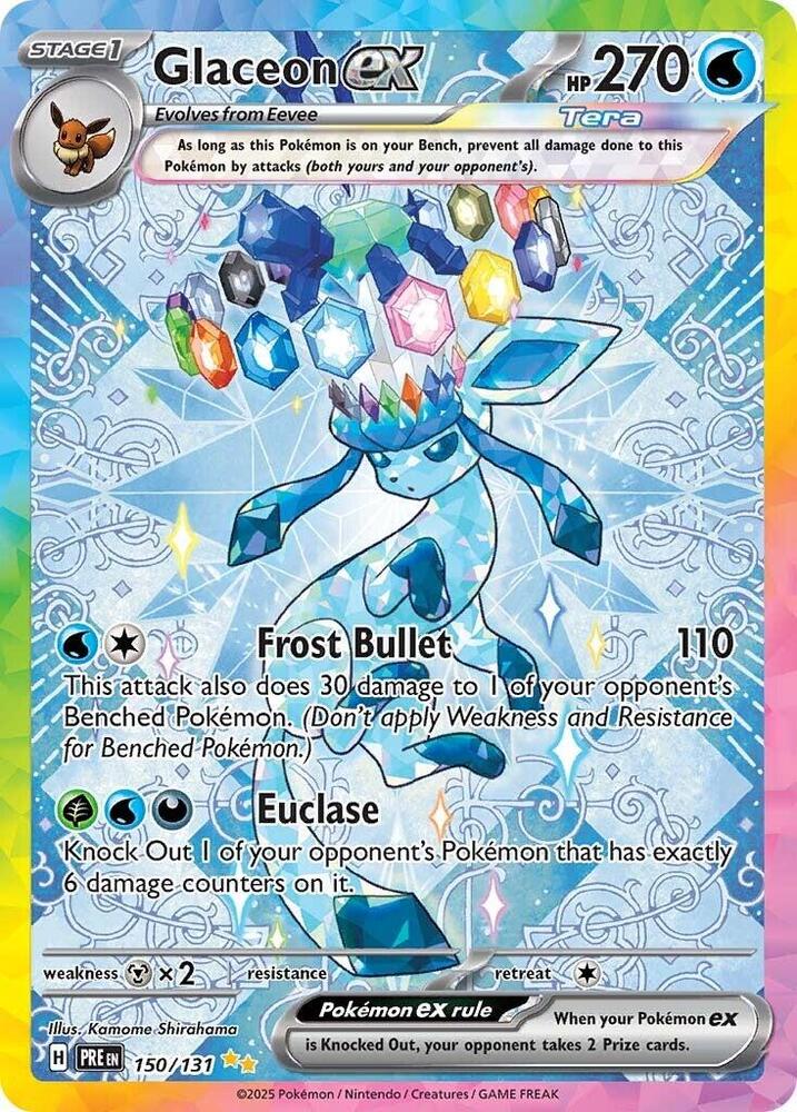 Glaceon ex (150/131) [Scarlet & Violet: Prismatic Evolutions] | Shuffle n Cut Hobbies & Games