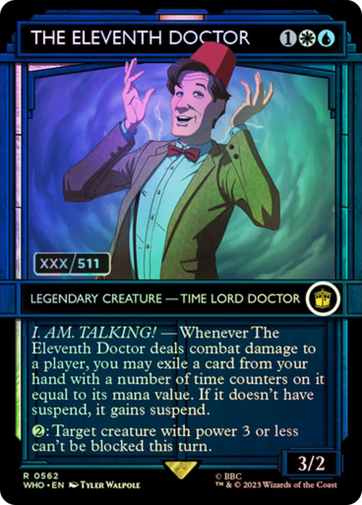 The Eleventh Doctor (Serial Numbered) [Doctor Who] | Shuffle n Cut Hobbies & Games