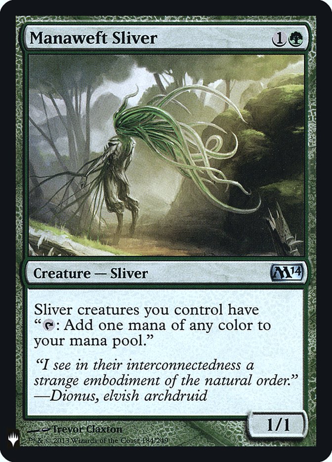 Manaweft Sliver [Mystery Booster] | Shuffle n Cut Hobbies & Games