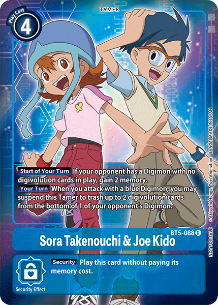 Sora Takenouchi & Joe Kido [BT5-088] (Buy-A-Box Promo) [Battle of Omni Promos] | Shuffle n Cut Hobbies & Games