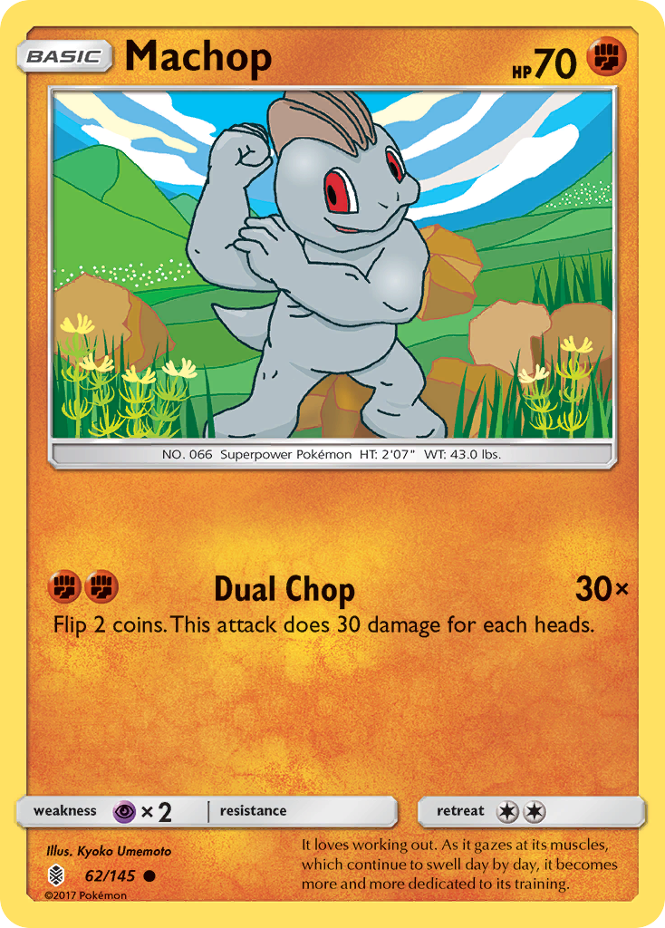 Machop (62/145) [Sun & Moon: Guardians Rising] | Shuffle n Cut Hobbies & Games