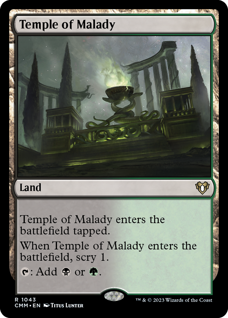 Temple of Malady [Commander Masters] | Shuffle n Cut Hobbies & Games