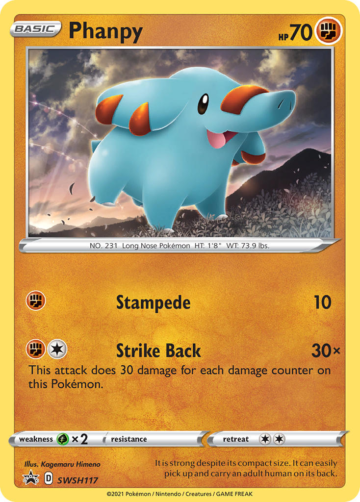 Phanpy (SWSH117) [Sword & Shield: Black Star Promos] | Shuffle n Cut Hobbies & Games