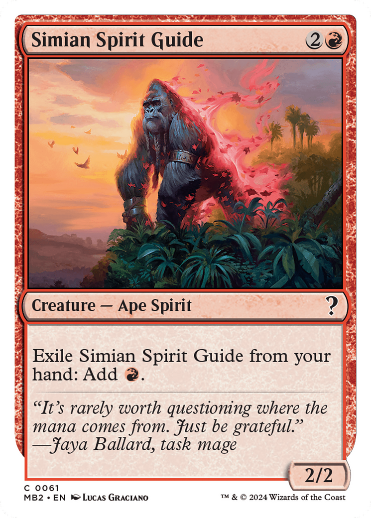 Simian Spirit Guide (White Border) [Mystery Booster 2] | Shuffle n Cut Hobbies & Games