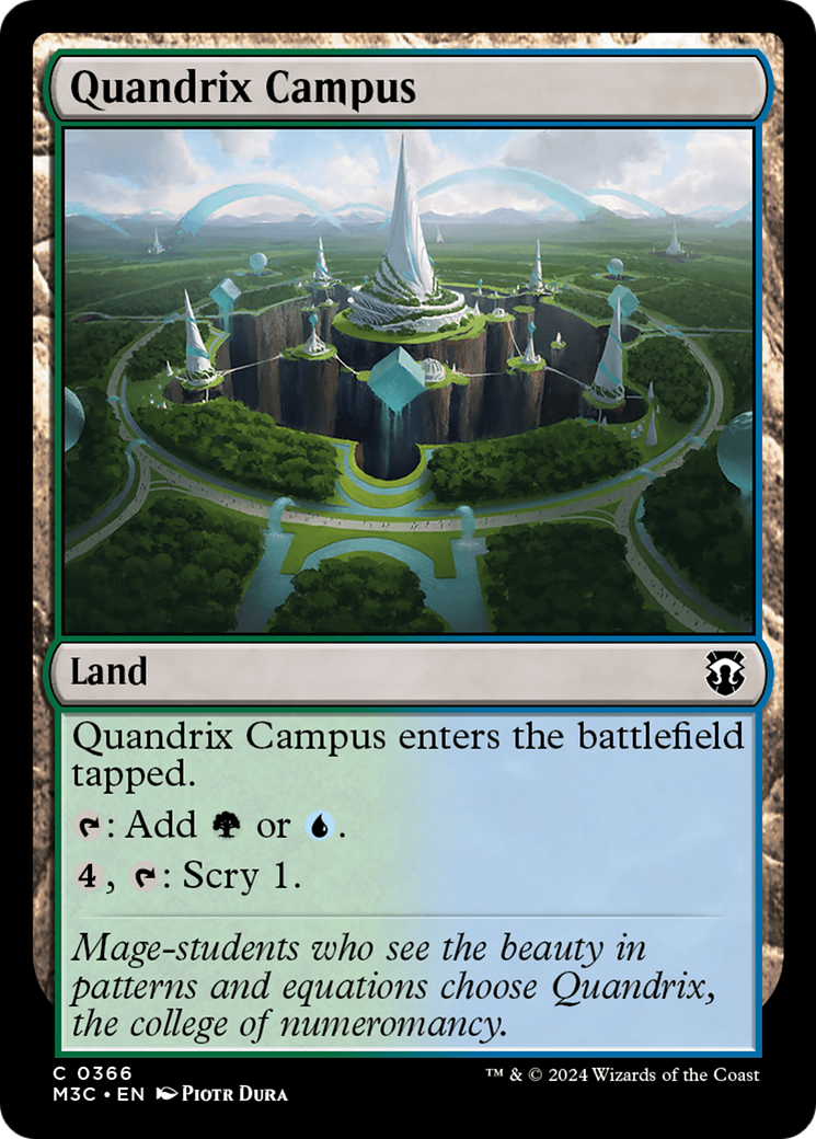 Quandrix Campus (Ripple Foil) [Modern Horizons 3 Commander] | Shuffle n Cut Hobbies & Games