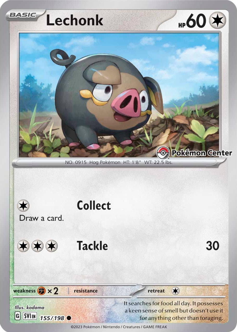 Lechonk (155/198) (Pokemon Center Exclusive) [Scarlet & Violet: Base Set] | Shuffle n Cut Hobbies & Games