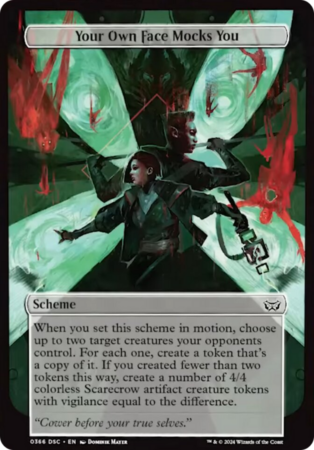 Your Own Face Mocks You (Full Art) [Duskmourn: Archenemy] | Shuffle n Cut Hobbies & Games