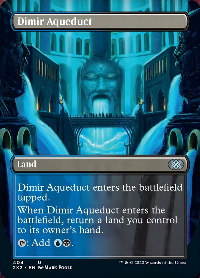 Dimir Aqueduct (Borderless Alternate Art) [Double Masters 2022] | Shuffle n Cut Hobbies & Games