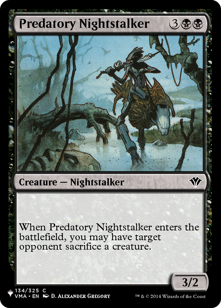 Predatory Nightstalker [The List] | Shuffle n Cut Hobbies & Games