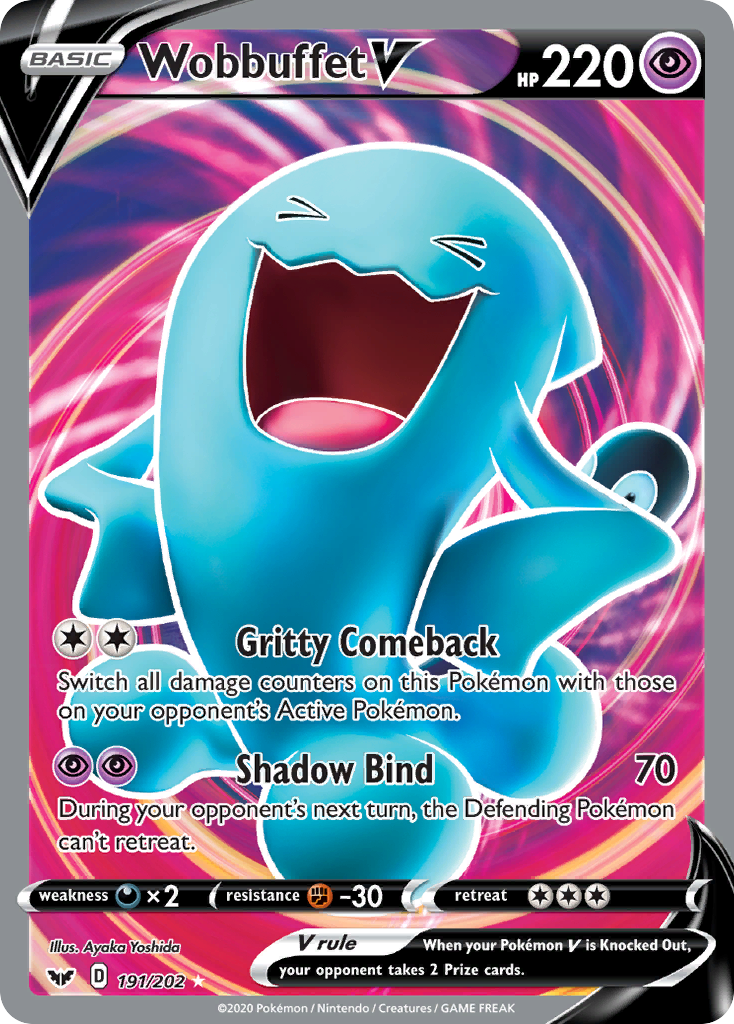 Wobbuffet V (191/202) [Sword & Shield: Base Set] | Shuffle n Cut Hobbies & Games