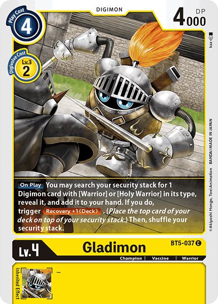 Gladimon [BT5-037] [Battle of Omni] | Shuffle n Cut Hobbies & Games