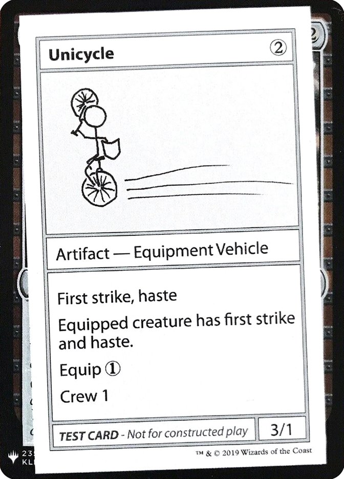 Unicycle [Mystery Booster Playtest Cards] | Shuffle n Cut Hobbies & Games