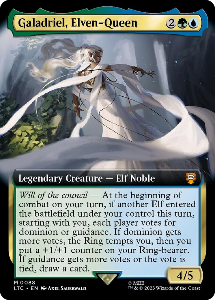 Galadriel, Elven-Queen (Extended Art) [The Lord of the Rings: Tales of Middle-Earth Commander] | Shuffle n Cut Hobbies & Games