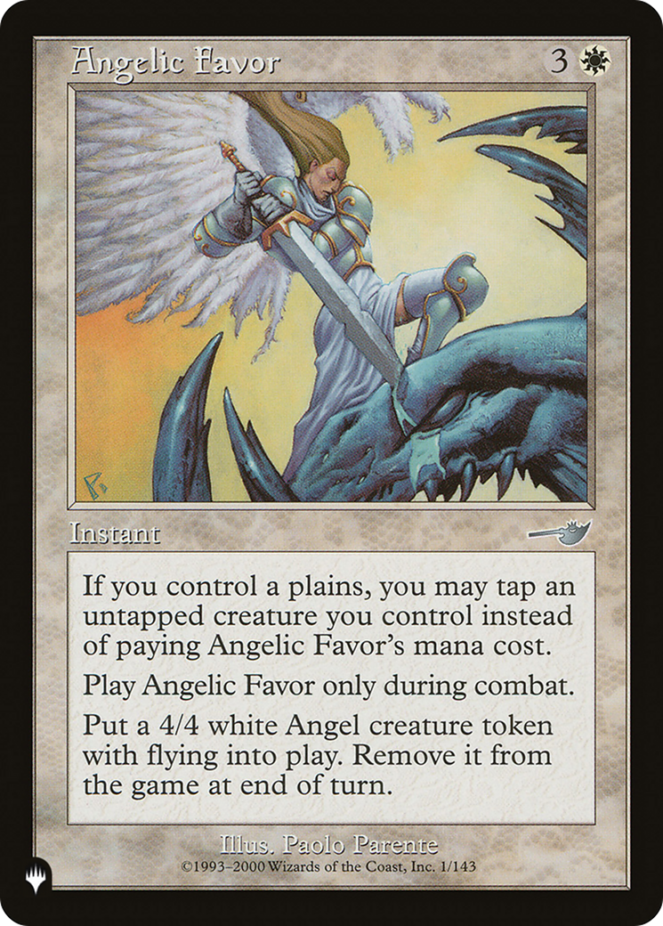 Angelic Favor [The List] | Shuffle n Cut Hobbies & Games