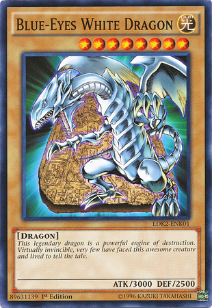 Blue-Eyes White Dragon (Version 4) [LDK2-ENK01] Common | Shuffle n Cut Hobbies & Games