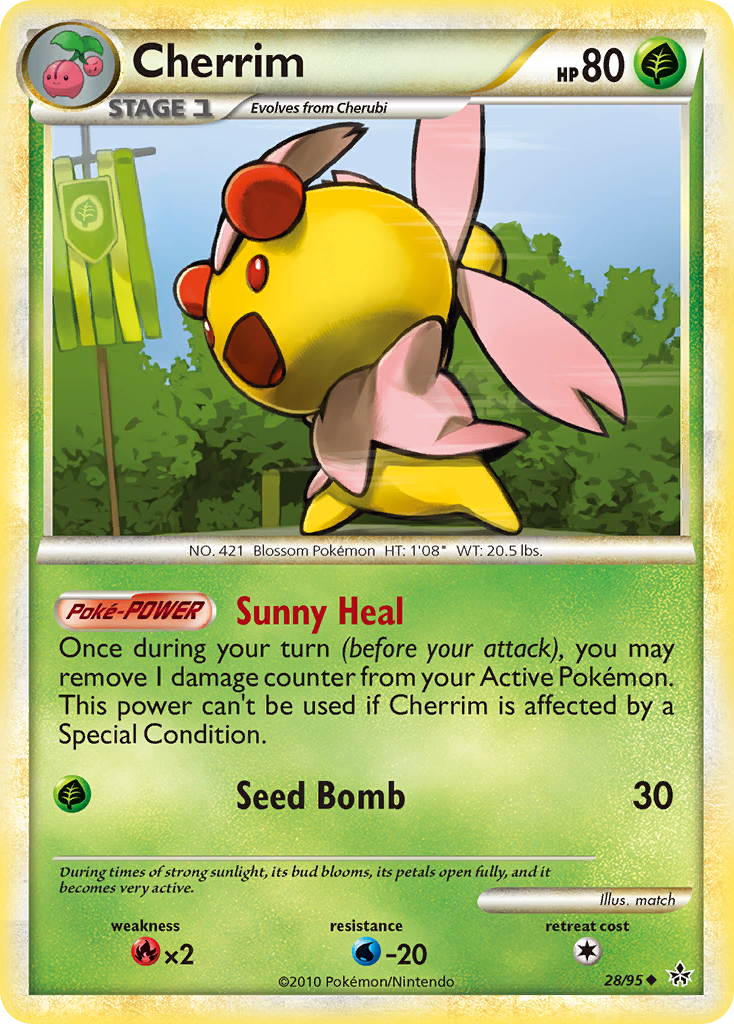 Cherrim (28/95) [HeartGold & SoulSilver: Unleashed] | Shuffle n Cut Hobbies & Games