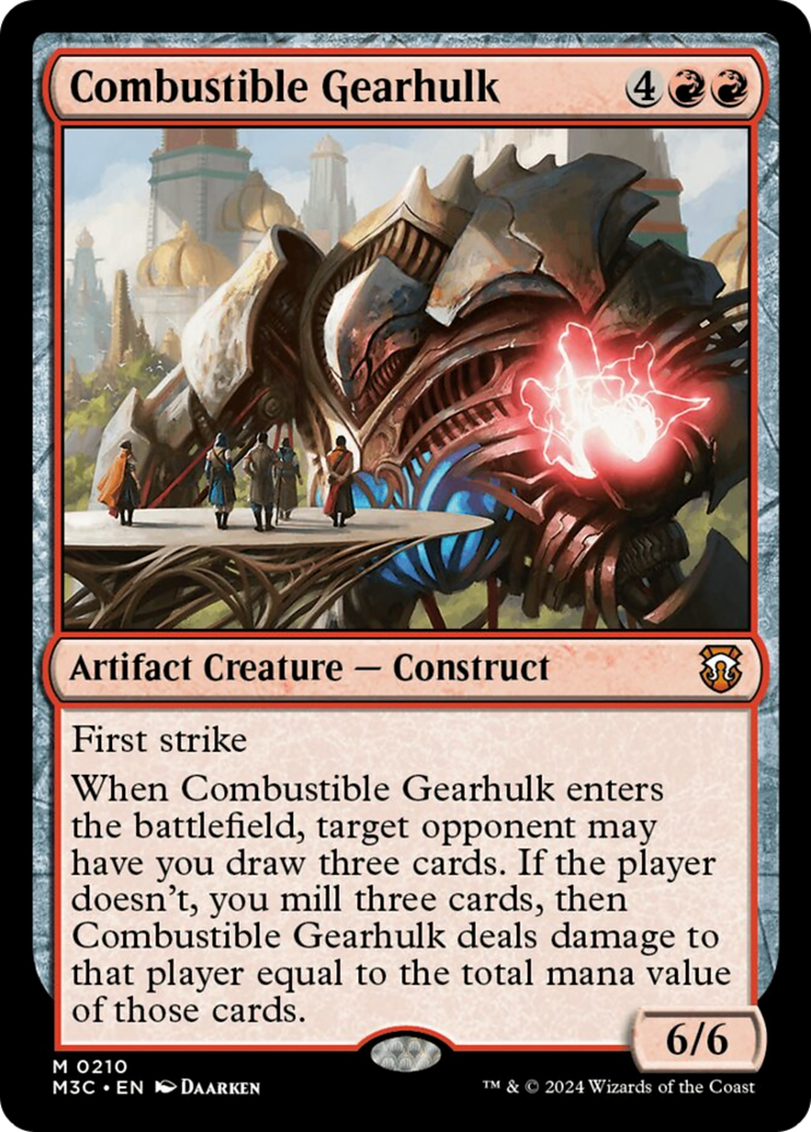 Combustible Gearhulk [Modern Horizons 3 Commander] | Shuffle n Cut Hobbies & Games