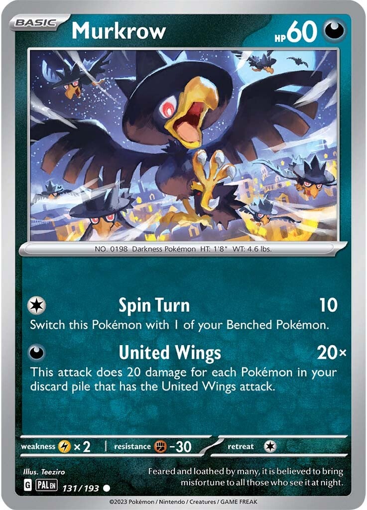 Murkrow (131/193) [Scarlet & Violet: Paldea Evolved] | Shuffle n Cut Hobbies & Games